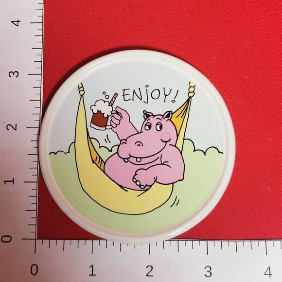 Hallmark Sit Back Relax Hippo Mug and Coaster Mug Mates Japan - Picture 10 of 13